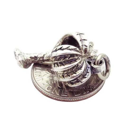 Vintage Sterling Silver Tropical Palm Tree Charm Pendant - Picture 2 of 5